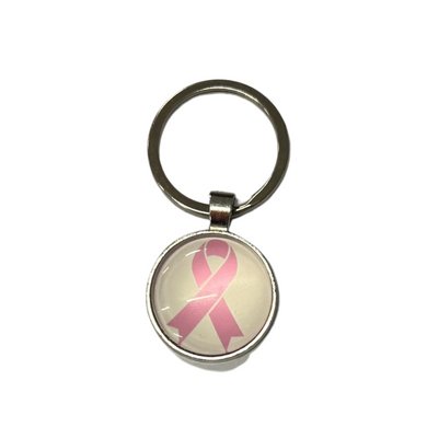 Pink Ribbon Key Ring
