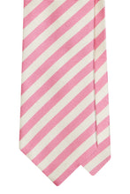 Load image into Gallery viewer, Pink Striped Silk Tie