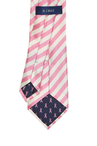 Pink Striped Silk Tie